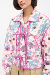 Isabel Marant Étoile Purple & Multicolour Floral Haines Quilted Jacket