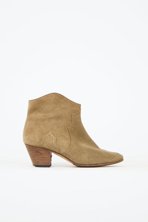 Isabel Marant Étoile Suede Dicker Ankle Boot