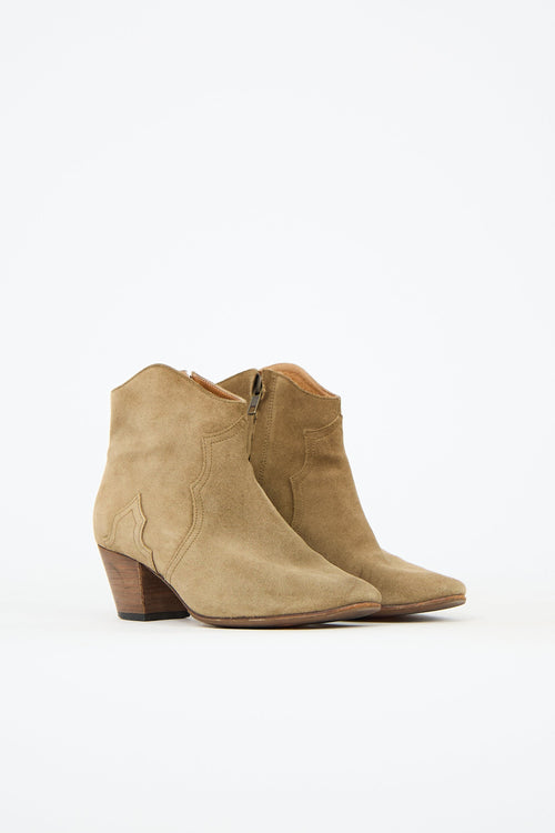Isabel Marant Étoile Suede Dicker Ankle Boot
