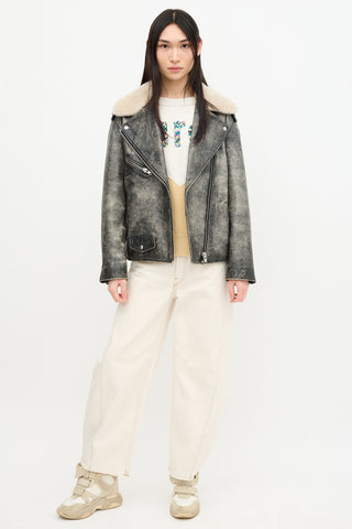 Isabel Marant Étoile Washed Leather Benny Jacket
