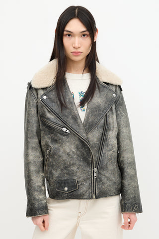 Isabel Marant Étoile Washed Leather Benny Jacket