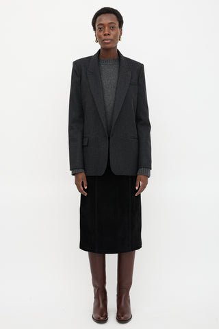 Isabel Marant Étoile Wool Charlyne Plaid Blazer