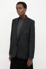Isabel Marant Étoile Wool Charlyne Plaid Blazer