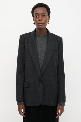 Isabel Marant Étoile Wool Charlyne Plaid Blazer