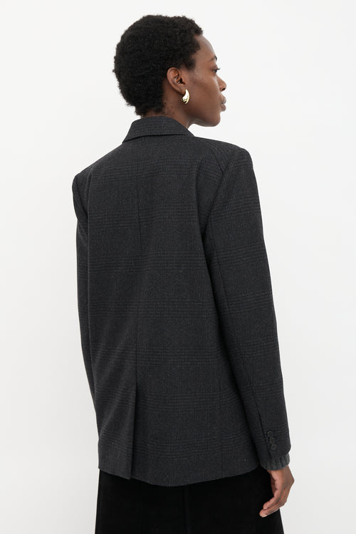 Isabel Marant Étoile Wool Charlyne Plaid Blazer