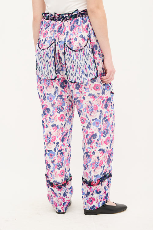 Isabel Marant Étoile White & Multi Floral Ryama Pant