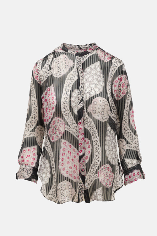 Isabel Marant Floral Sheer Shirt