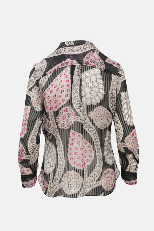 Isabel Marant Floral Sheer Shirt