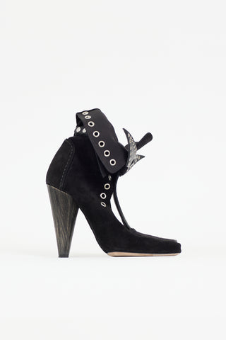 Isabel Marant Suede Milla Cutout Boot