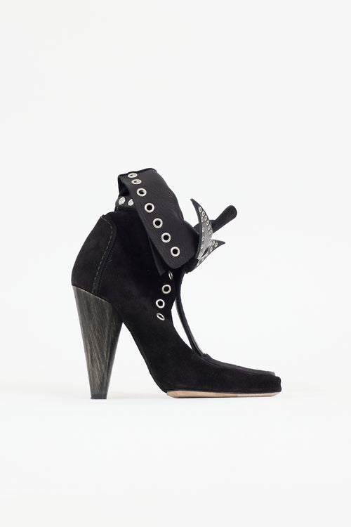 Isabel Marant Suede Milla Cutout Boot