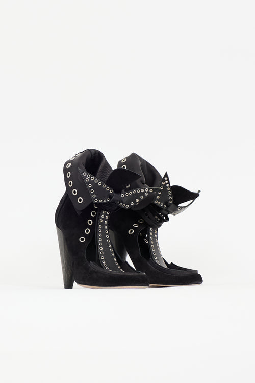 Isabel Marant Suede Milla Cutout Boot
