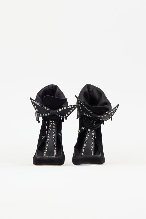 Isabel Marant Suede Milla Cutout Boot