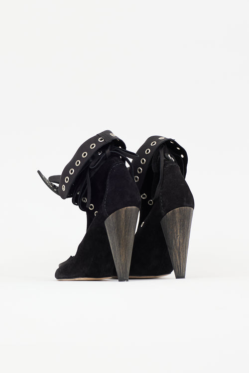 Isabel Marant Suede Milla Cutout Boot