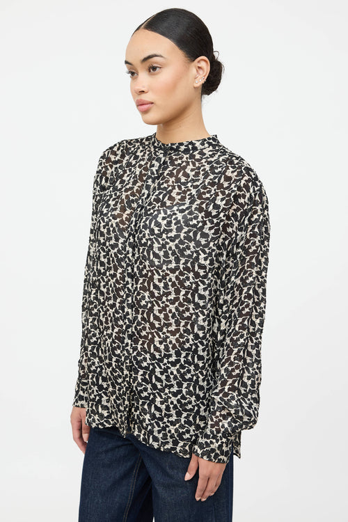 Isabel Marant Sheer Patterned Blouse