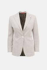 Isaia Silk Check Blazer