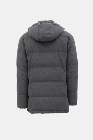 Isaia Wool Hooded Parka
