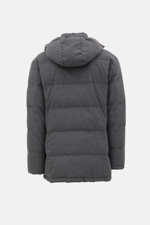Isaia Wool Hooded Parka