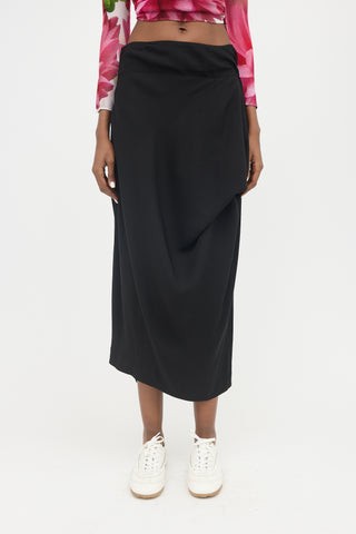 Issey Miyake Asymmetrical Draped Skirt