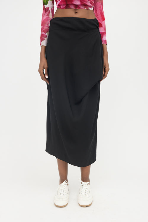 Issey Miyake Asymmetrical Draped Skirt