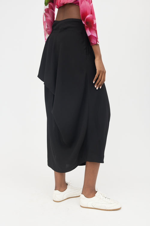 Issey Miyake Asymmetrical Draped Skirt