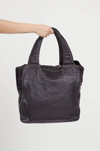 Fete Leather Tote Bag