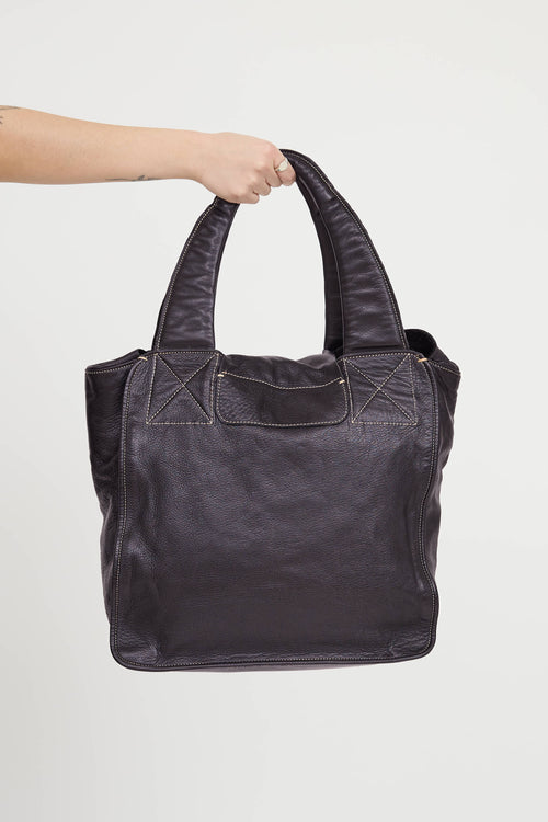 Fete Leather Tote Bag