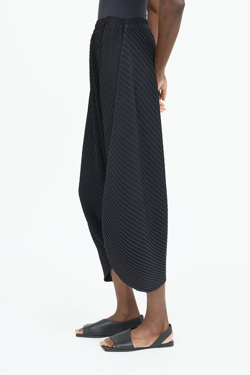 Pleats Please Issey Miyake Pleated Drop Seat Pant