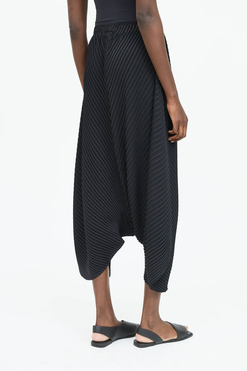 Pleats Please Issey Miyake Pleated Drop Seat Pant