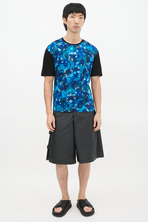 Issey Miyake Blue & Black Dye Printed T-Shirt