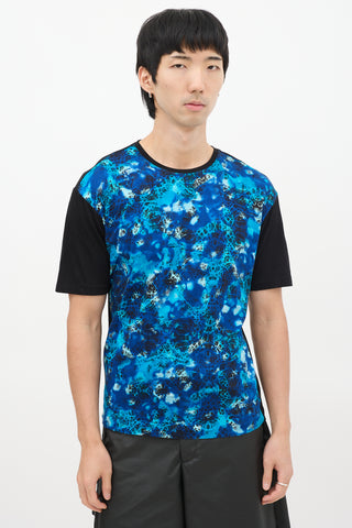 Issey Miyake Blue & Black Dye Printed T-Shirt