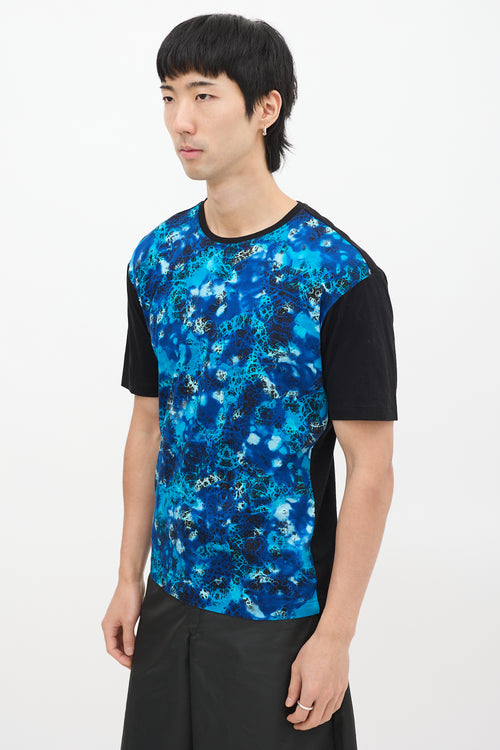 Issey Miyake Blue & Black Dye Printed T-Shirt