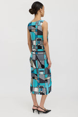 Pleats Please Issey Miyake Geometric Pleated Dress
