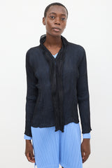 ISSEY MIYAKE FETE ブラウス　ブラック Issey-Miyake-Fete-Black-