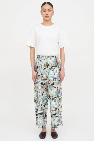Issey Miyake Crush Wide Leg Pant