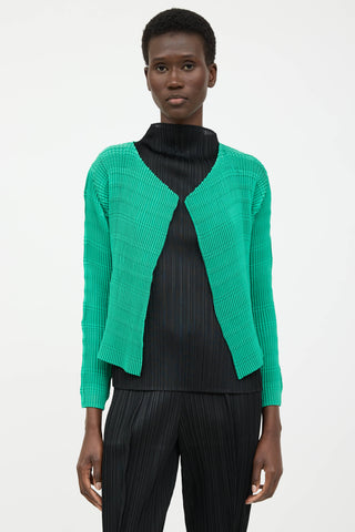 Issey Miyake Stripe Like Cardigan