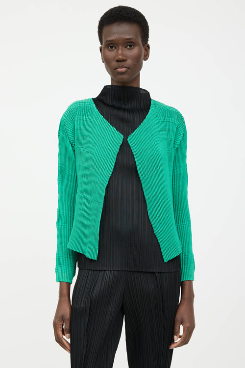 Issey Miyake Stripe Like Cardigan