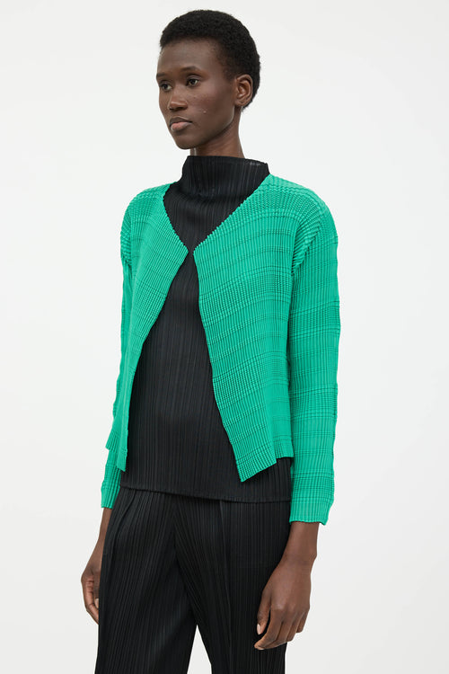 Issey Miyake Stripe Like Cardigan