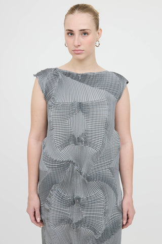 Issey Miyake Pleated Corona Dress