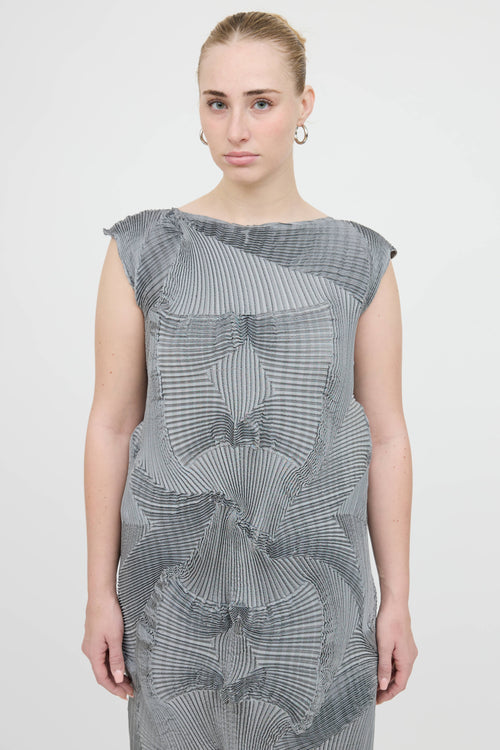 Issey Miyake Pleated Corona Dress