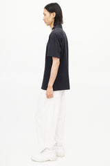 Issey Miyake Navy & White Polo Shirt