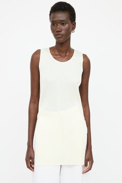 Pleats Please Issey Miyake Pleated Sleeveless Top