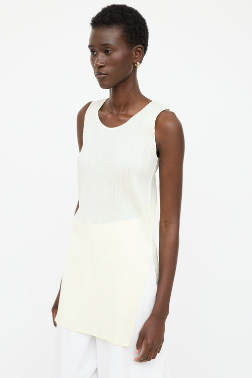 Pleats Please Issey Miyake Pleated Sleeveless Top