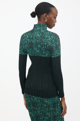 Issey Miyake Pleated Turtleneck Top
