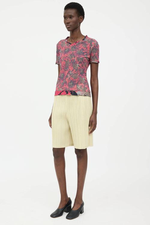 Pleats Please Issey Miyake Pleated Monthly Colour Shorts