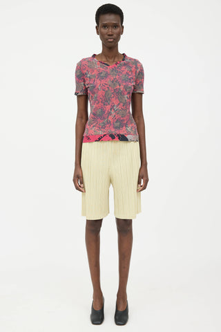 Pleats Please Issey Miyake Pleated Monthly Colour Shorts