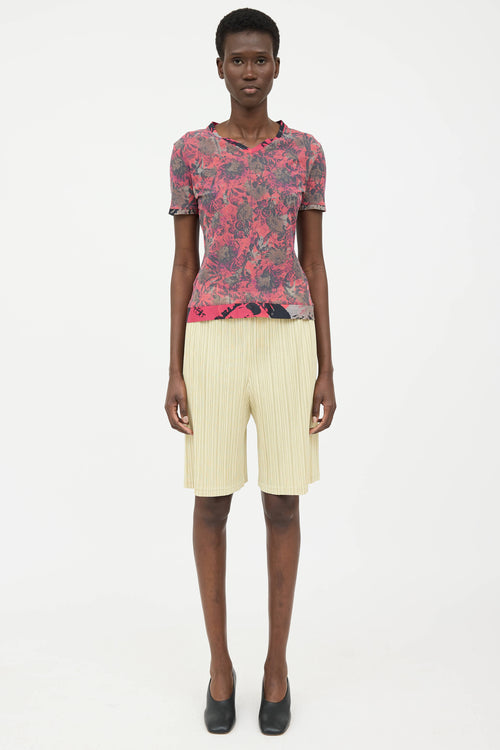 Pleats Please Issey Miyake Pleated Monthly Colour Shorts