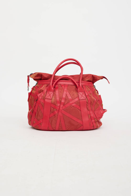 Nylon Panelled Tote Bag