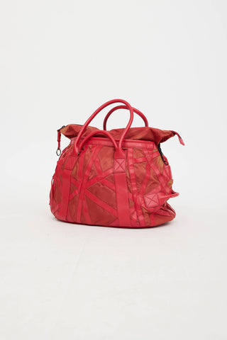 Nylon Panelled Tote Bag