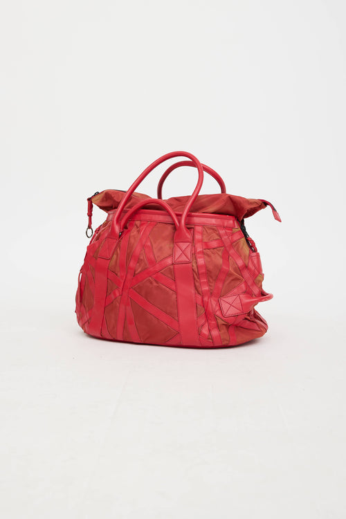 Nylon Panelled Tote Bag