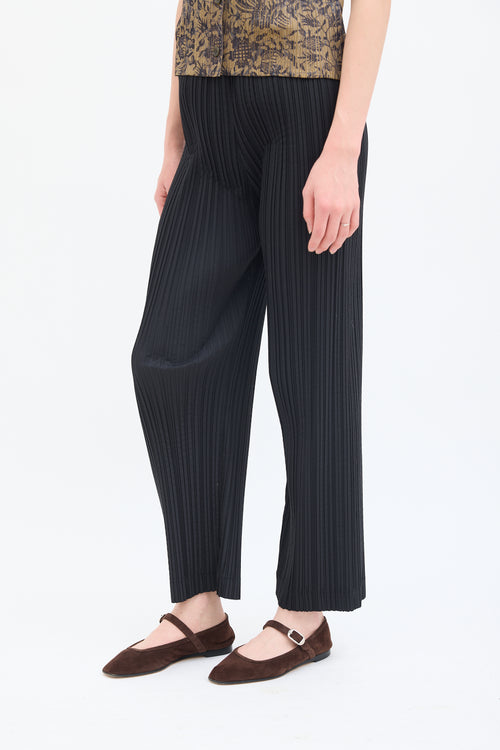 Issey Miyake Vintage Black Pleated High Waist Trouser